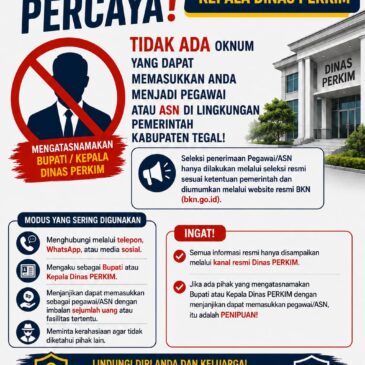 ⚠️ WASPADA PENIPUAN MENGATASNAMAKAN BUPATI ATAU KEPALA DINAS PERKIM ⚠️